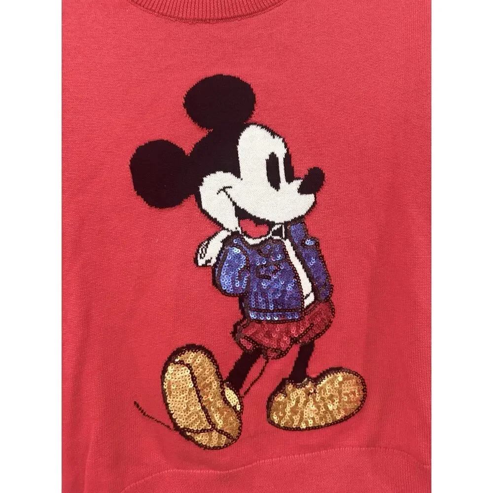 NWOT Gap Kids Disney Mickey Mouse Red Sequin Sweater Limited Edition xXl 2311